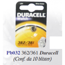 DURACELL 362/631 (Cf 10 blister)
